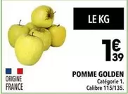 Pomme Golden offre à 1,39€ sur Supeco