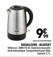 Bouilloire-Bluesky offre à 9,99€ sur Supeco