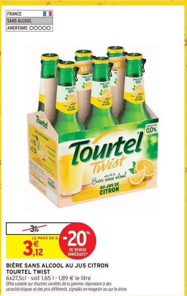 Signal - Bière Sans Alcool Au Jus Citron offre à 3,2€ sur Intermarché Express