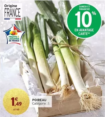 Poireau offre à 1,49€ sur Intermarché Express