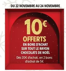 Sur Tout Le Rayon Chocolats De Noël offre à 10€ sur Intermarché Contact