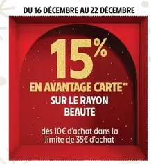 Sur Le Rayon Beauté offre sur Intermarché Contact