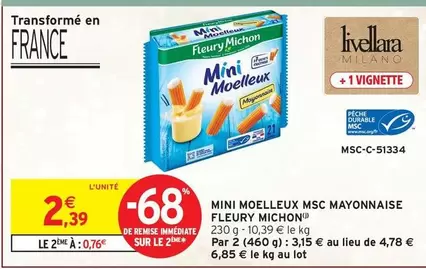 Fleury Michon - Mini Moelleux Msc Mayonnaise offre à 2,39€ sur Intermarché Contact