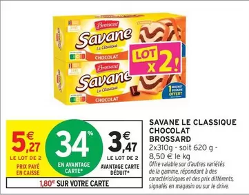 Brossard - Savane Le Classique Chocolat offre à 5,27€ sur Intermarché Contact