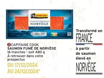 Capitaine Cook - Saumon Fumé De Norvège offre sur Intermarché Contact