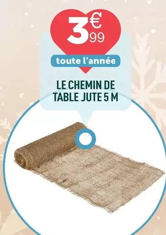 Le Chemin De Table Jute 5 M