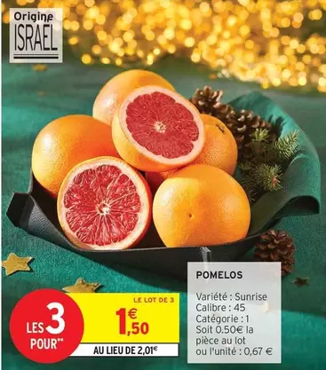 Pomelos offre à 1,5€ sur Intermarché