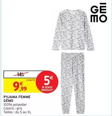 Pyjama Femme offre à 9,99€ sur Intermarché