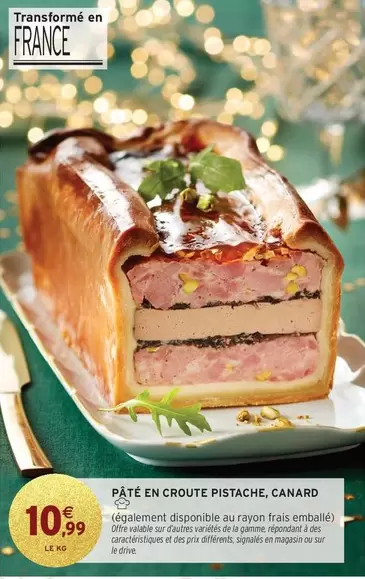 Canard - Pâté En Croute Pistache,