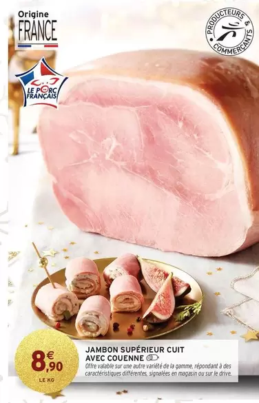 Jambon Superieur Cuit Avec Couenne