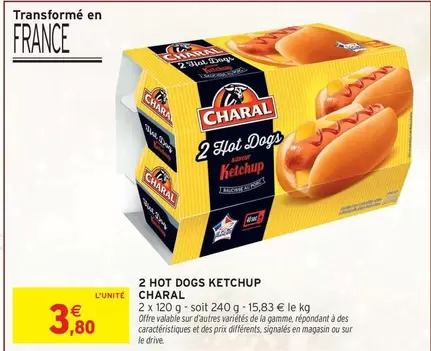 Charal - 2 Hot Dogs Ketchup