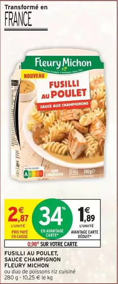 Fleury Michon - Fusilli Au Poulet