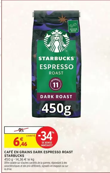 Starbucks - Café En Grains Dark Espresso Roast