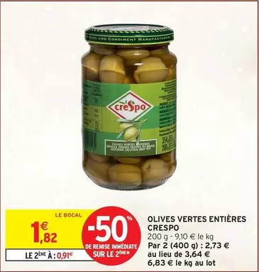 Crespo - Olives Vertes Entières