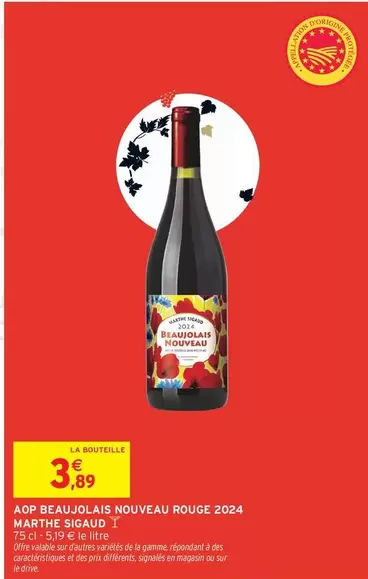 Signal - Aop Beaujolais Nouveau Rouge 2024