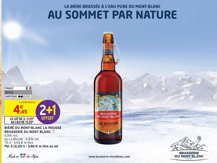 Bière Du Mont-Blanc - La Rousse D'Absagne