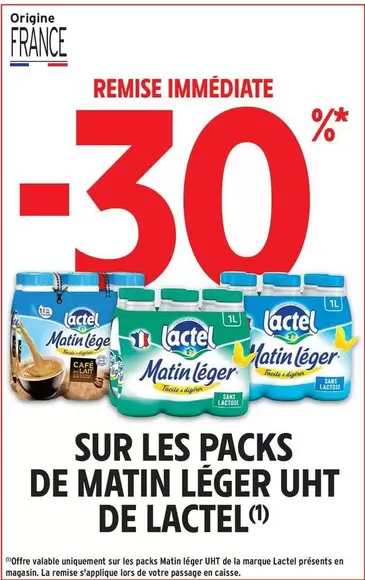 Lactel - Sur Les Packs De Matin Léger Uht