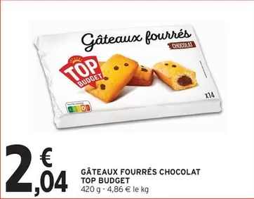 Top Budget - Gâteaux Fourrés Chocolat