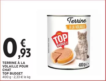 Terrine À La Volaille Pour Chat