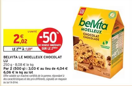 Lu - Belvita Le Moelleux Chocolat