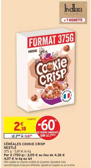 Nestlé - Céréales Cookie Crisp