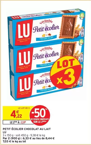 Lu - Petit Écolier Chocolat Au Lait