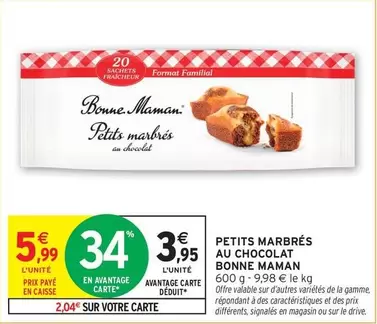 Bonne maman - Petits Marbrés Au Chocolat