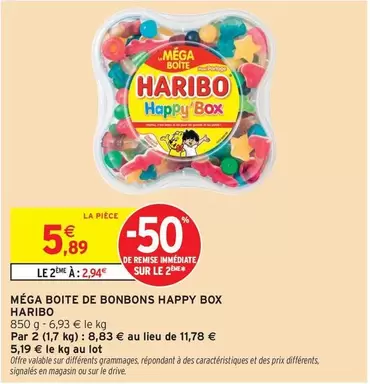 Haribo - Méga Boite De Bonbons Happy Box