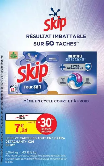 Skip - Lessive Capsules Tout En 1 Extra Détachant