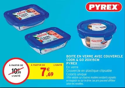 Pyrex - Boite En Verre Avec Couvercle Go