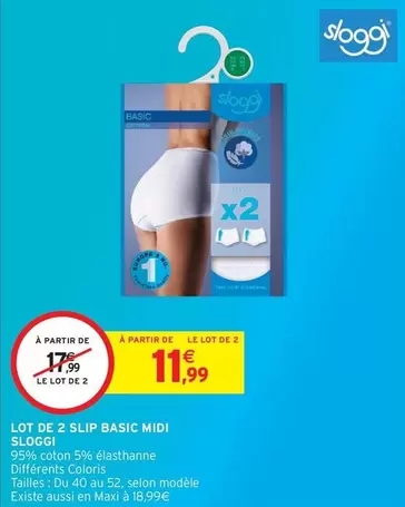 Midi - Lot De 2 Slip Basic