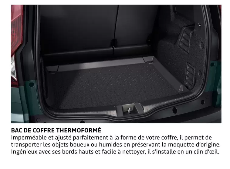 Bac De Coffre Thermoforme