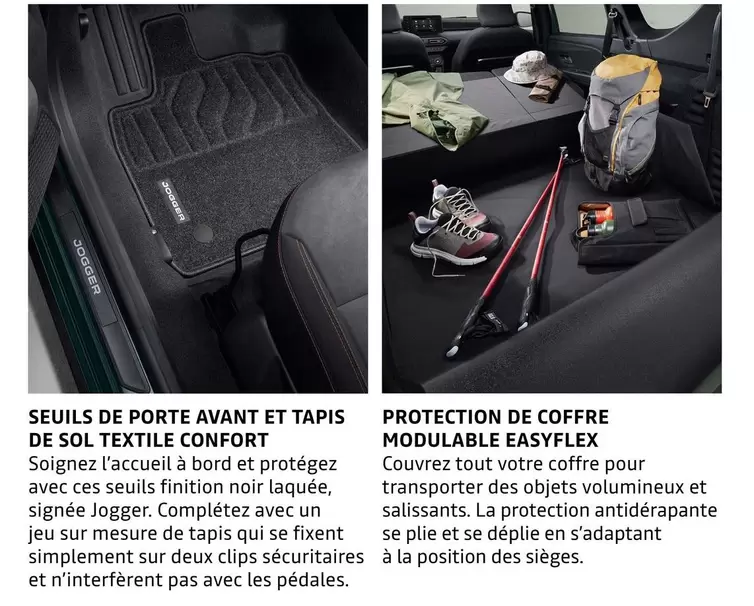 Seulis De Porte Avant Et Tapis De Sol Textile Confort offre sur Dacia