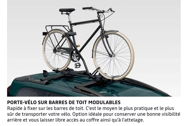 Porte-vélo Sur Barres De Toit Modulables