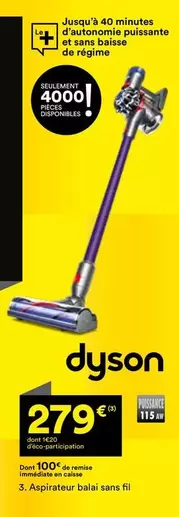 Dyson - Aspirateur Balai Sans Fil