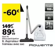 Rowenta - Aspirateur Traineau Avec Sac