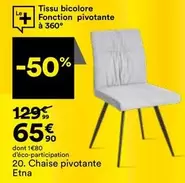 Tissu Bicolore Fonction Pivotante À 360°