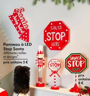 Panneau À Led Stop Santa offre à 5€ sur TEDi