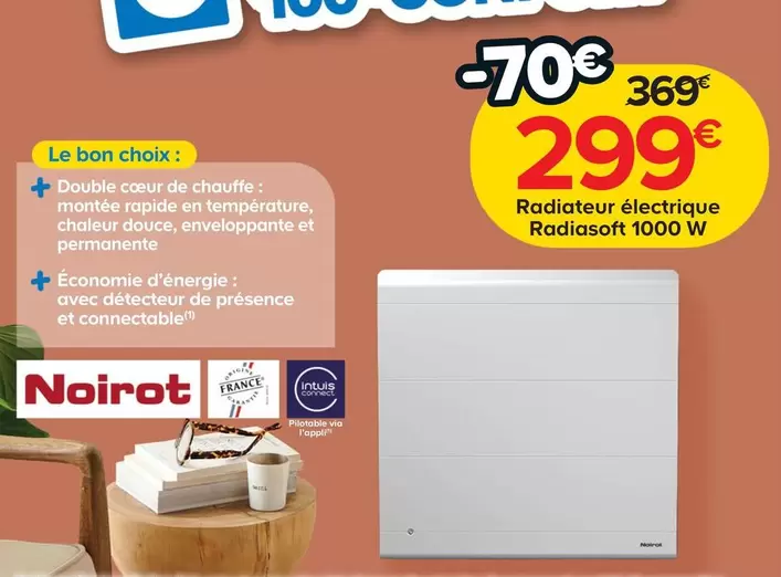 Whirlpool - Radiateur Électrique Radiasoff 1000 W