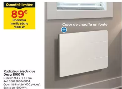 Radiateur Électrique Devra 1000 W