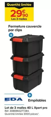 Eda - Lot De 3 Malles 40 L Xpert Pro