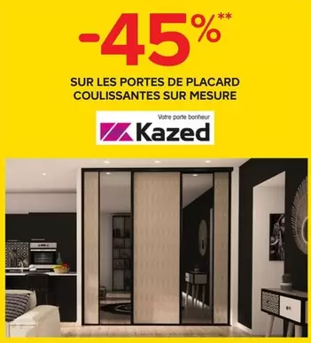 Kazed - Portes de Placard Coulissantes Sur Mesure : Élégance et Praticité à Prix Promo !