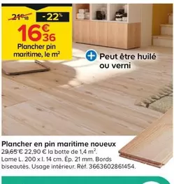 Plancher En Pin Maritime Noueux