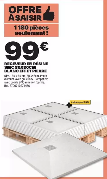 Dim - Receveur En Résine Sinc 50x200cm Blanquet offre à 99€ sur Brico Dépôt