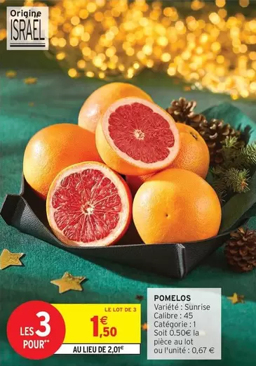 Pomelos offre à 1,5€ sur Intermarché Hyper