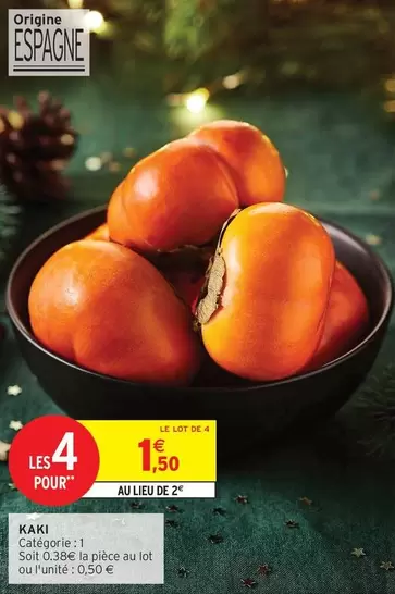 Kaki offre à 1,5€ sur Intermarché Hyper