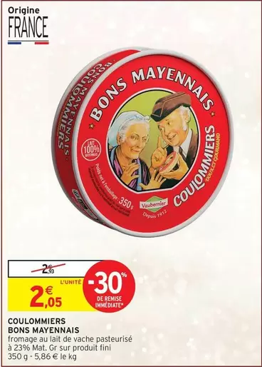 Bons Mayennais - Columiers offre à 2,05€ sur Intermarché Hyper