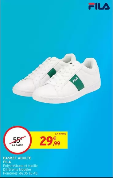 Basket Adulte offre à 29,99€ sur Intermarché Hyper