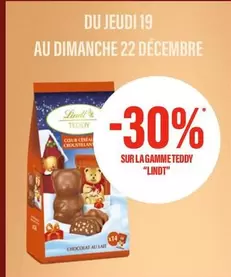 Lindt - Sur La Gamme Teddy offre sur Monoprix