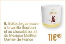 Boîte De Guimauve À La Vanille Bourbon Et Au Chocolat Au Lait Du Mexique Meilleur offre à 11,49€ sur Monoprix